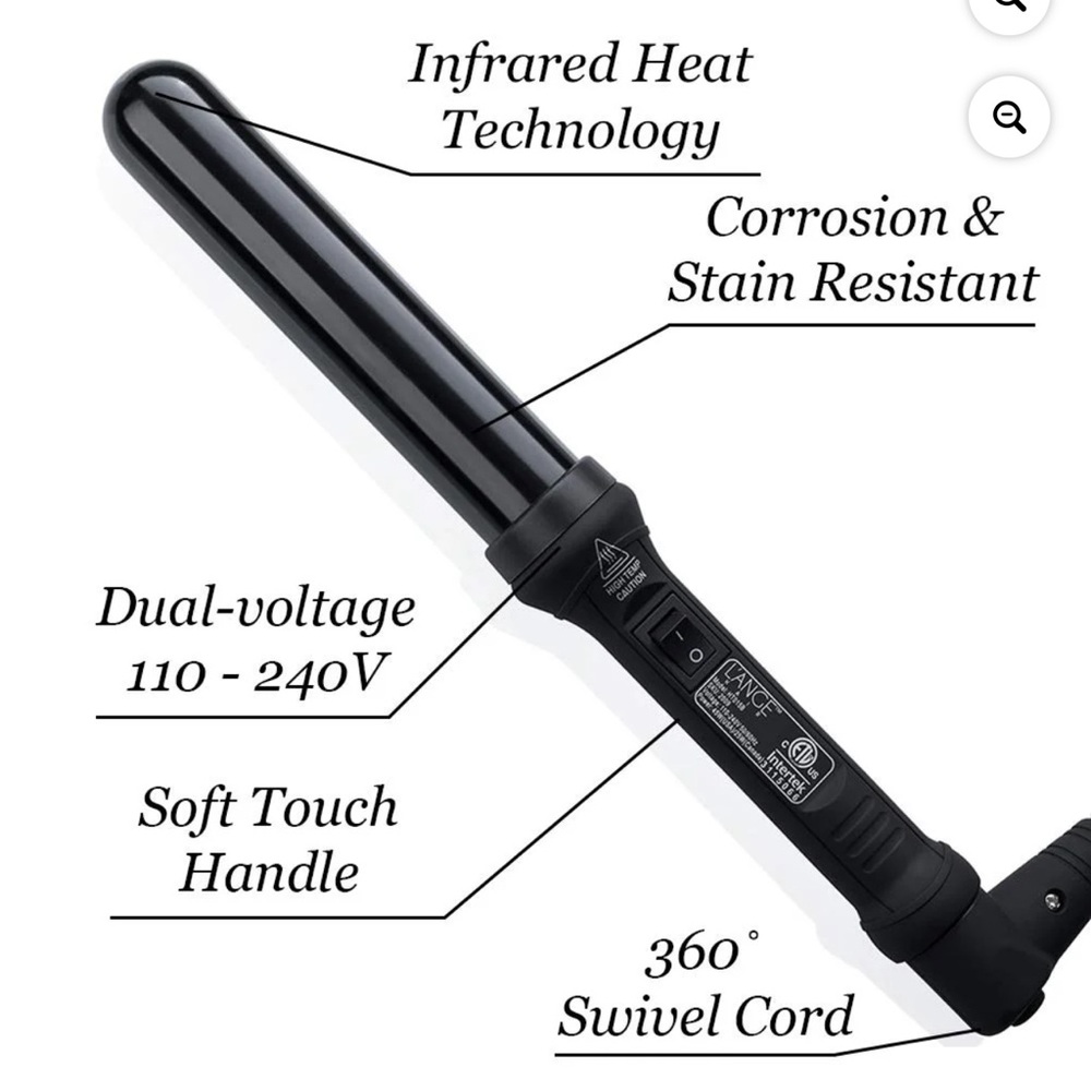 New L’ANGE 25MM Titanium Curling Wand Ondulé - Picture 5 of 11